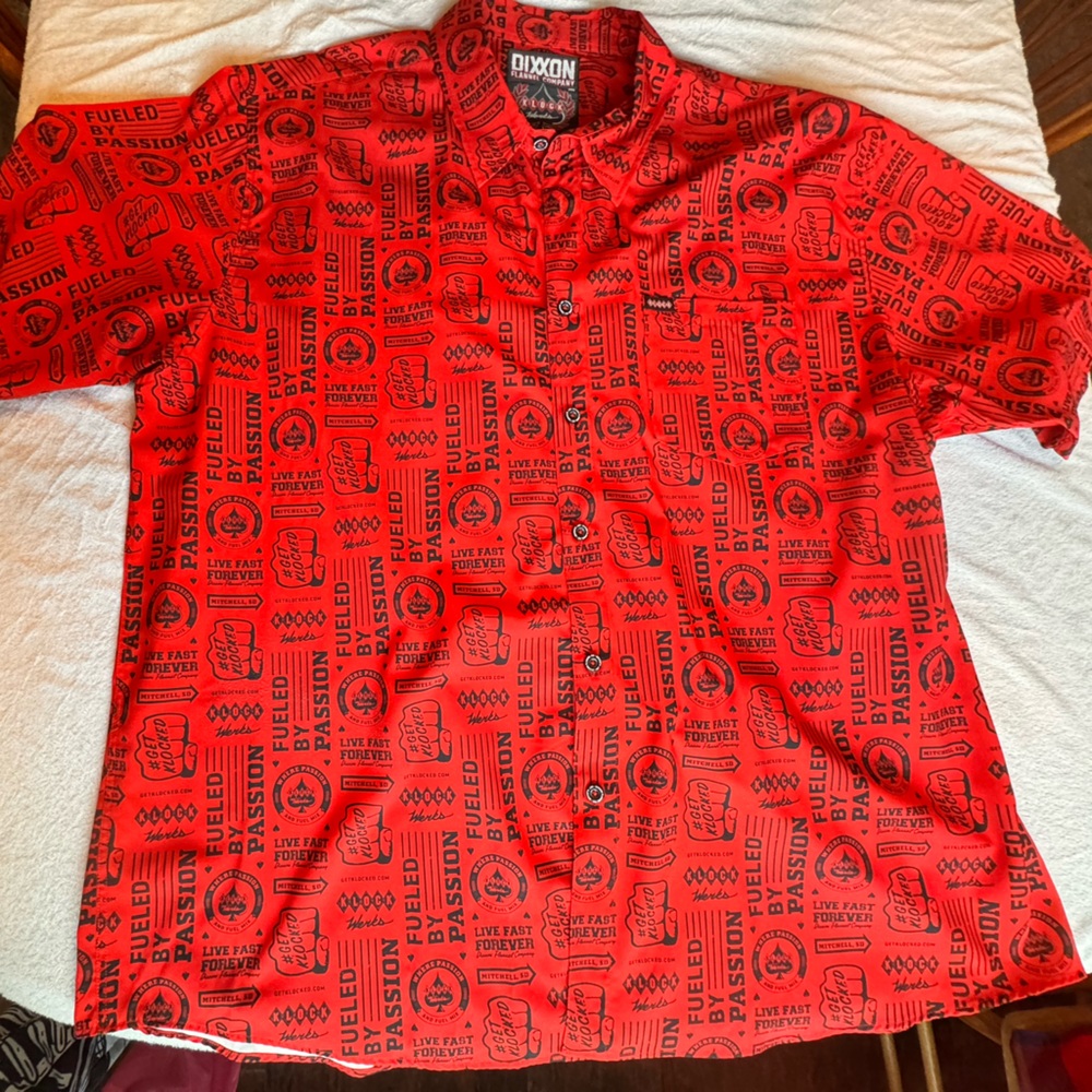 DIXXON 4XL Klockwerks button up t shirt
